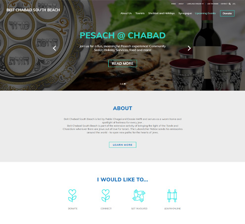 Beit Chabad South Beach Website Platform Enhancement - featured