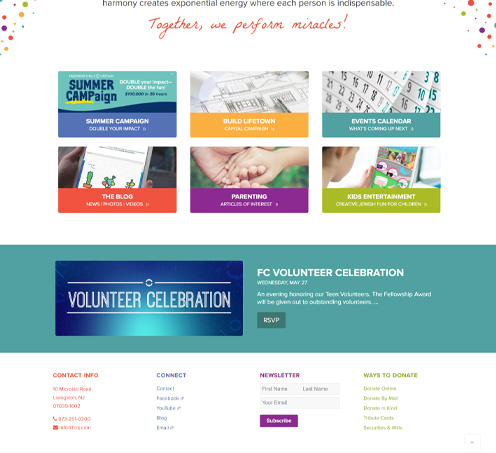 FCNJ Custom WordPress Platform- visual 1