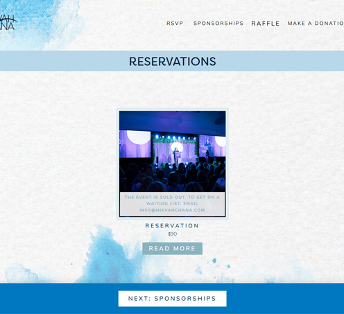 Mikvah Chana Annual Gala Fundraising Platform - visual 2